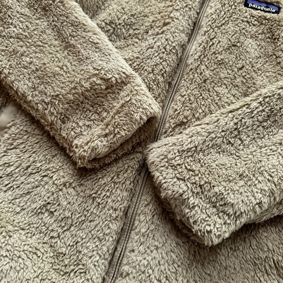 Patagonia W's Los Gatos Jacket Camel Tan Teddy Fleece Sherpa Jacket Full Zip M - Picture 3 of 10